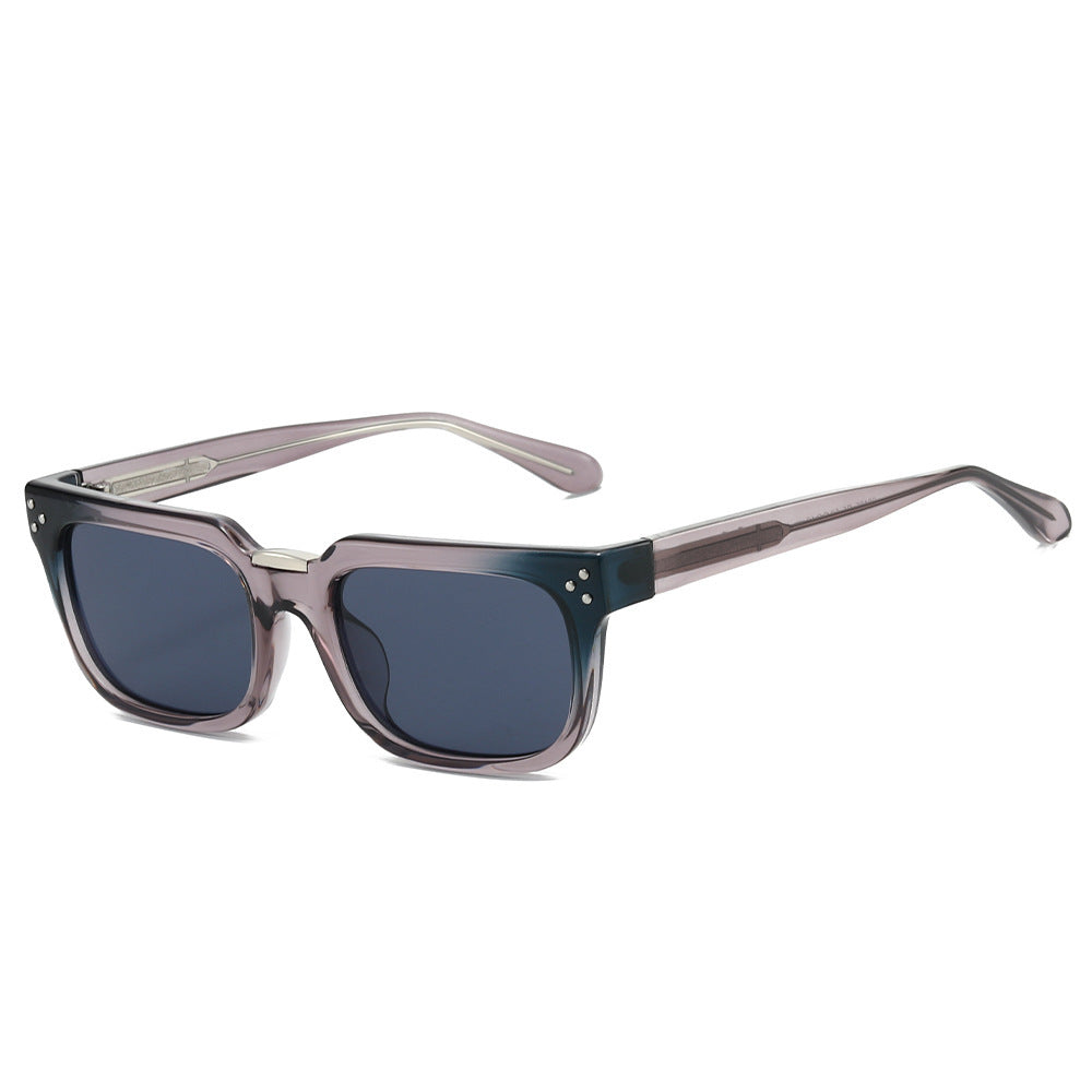 Dame oversized kvadratisk solbrille med luksuriøse aksenter Luvikno