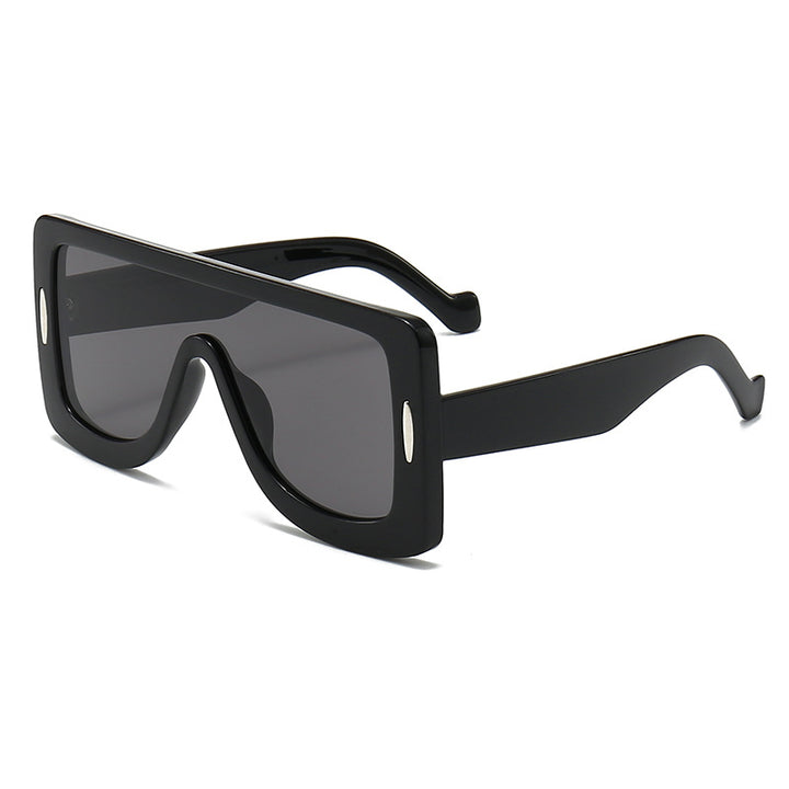 Dame oversized solbriller i moderne Bauhaus-stil Luvikno