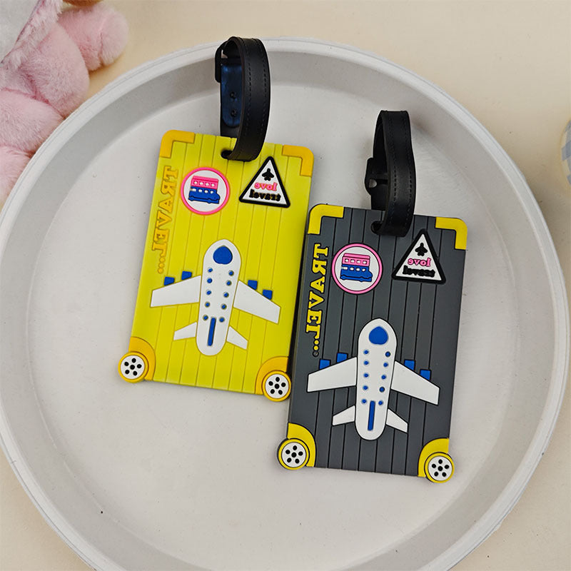 Unisex bagasjetag med morsomt flydesign Luvikno