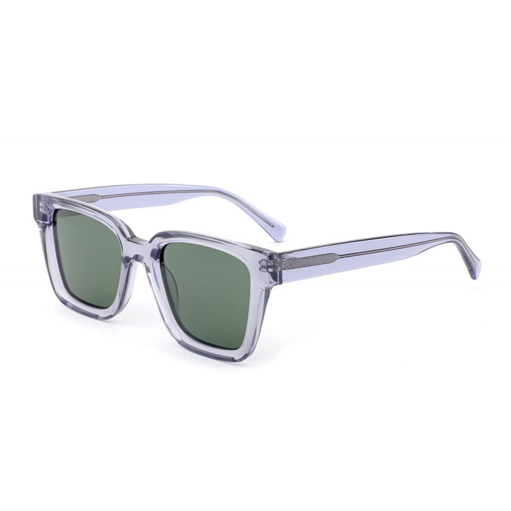 Dame moteriktig solbrille i kvadratisk design med polariserte linser Luvikno