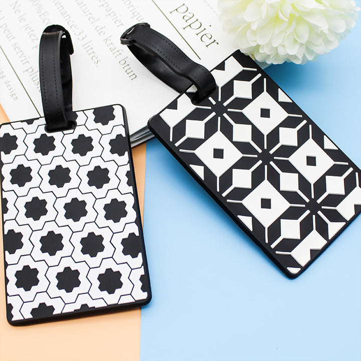 Dame bagasjelapp i moderne geometrisk design Luvikno
