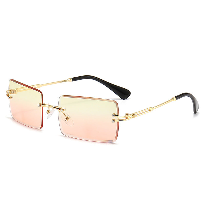 Dame moteriktig rektangulær solbrille med gradientlinser Luvikno