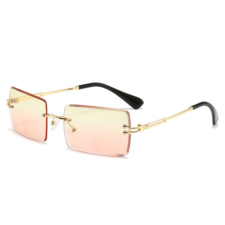 Dame moteriktig rektangulær solbrille med gradientlinser Luvikno
