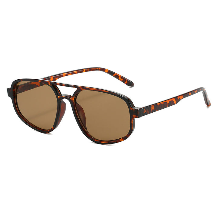 Dame moteriktig solbrille med bred ramme og UV-beskyttelse Luvikno