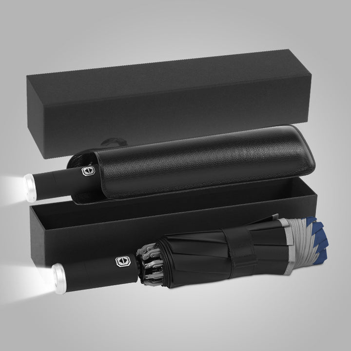 Dame elegant paraply med LED-lys Luvikno