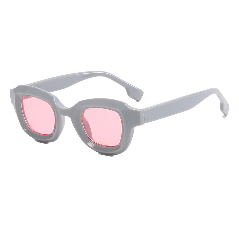Dame Moderne Geometrisk Solbrille Luvikno