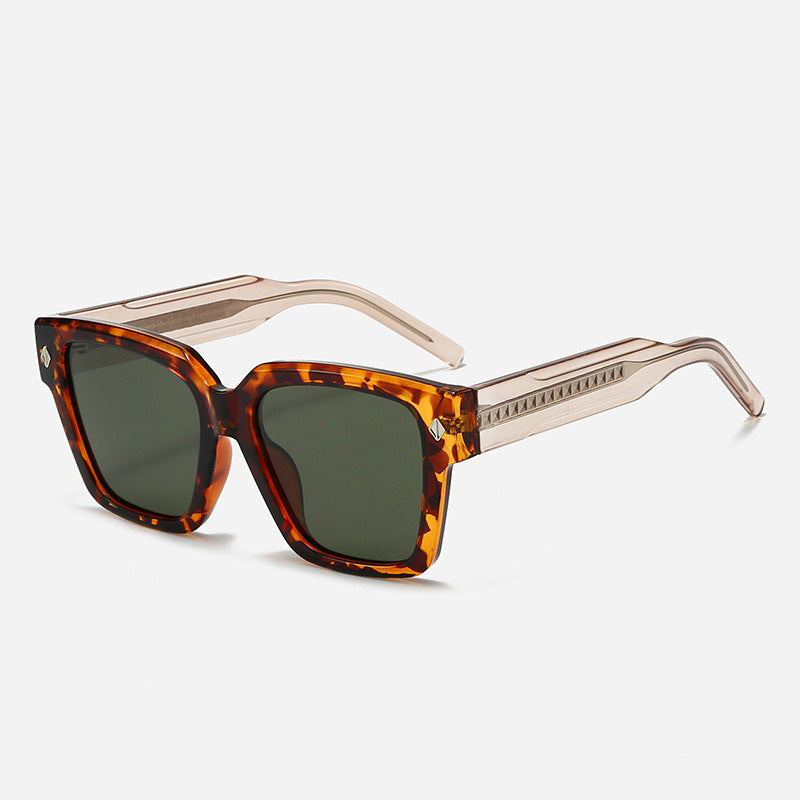 Damen Oversized Designer-solbrille med stilfull ramme og beskyttende UV-filter Luvikno
