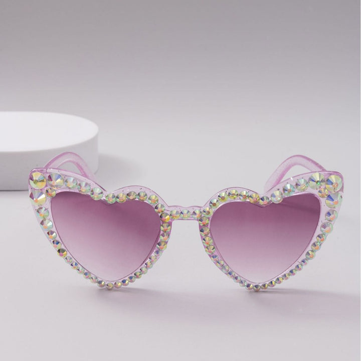 Dame Hjerteformet Glitter-solbrille Luvikno