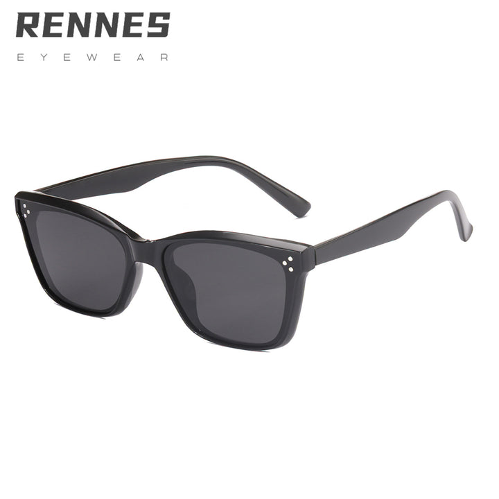 Dame retro-inspirert solbrille i iøynefallende mønster Luvikno