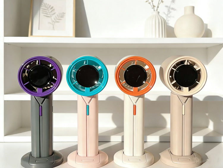 Unisex Bærbar Håndvifte med ergonomisk design og USB-opladning Luvikno