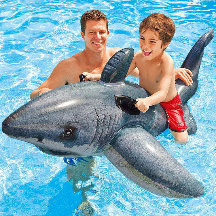 Dame Inflatable Shark Swim Ring Luvikno
