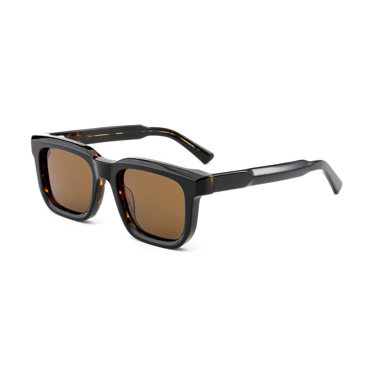 Dame trendy firkantet solbrille med trendy ramme Luvikno