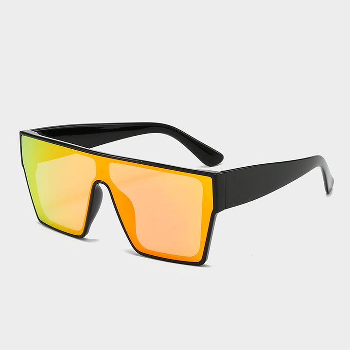 Dame moteriktig solbrille med kantede glass Luvikno