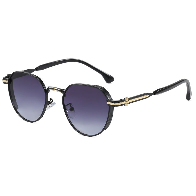 Dame geometrisk solbrille i moderne design Luvikno