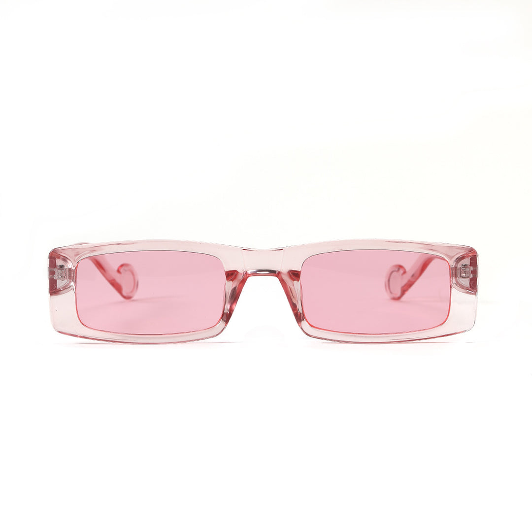 Damer moteriktig rektangulær solbrille i innovativ design Luvikno