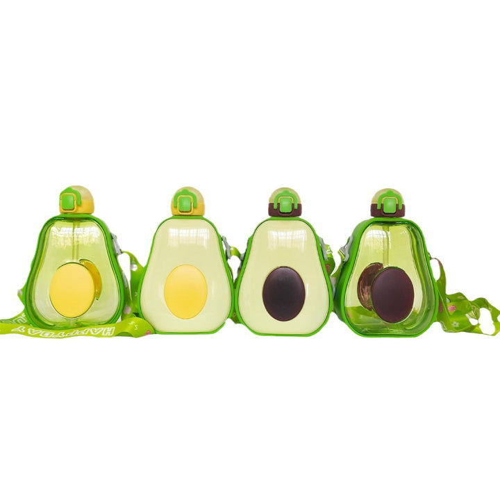 Dame kreativ Avocado-drikkeflaske med bærelabel Luvikno