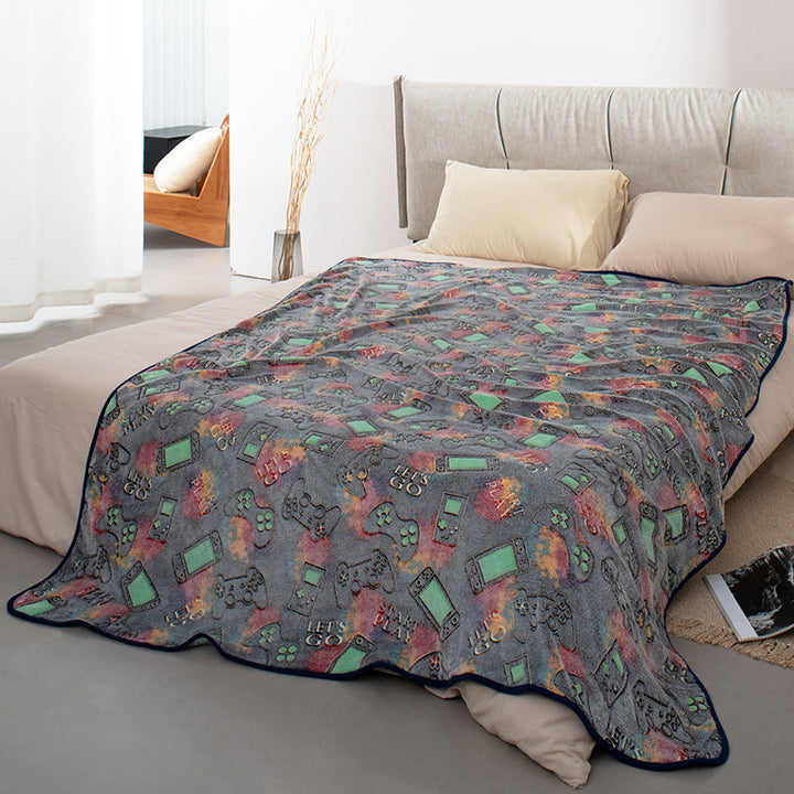Dame kosesl blanket med gaming-motiv Luvikno