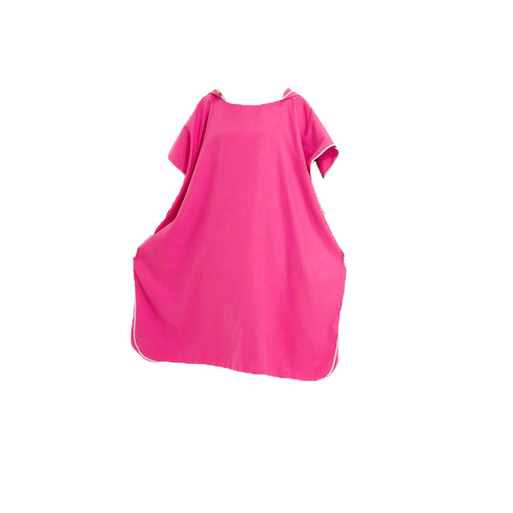 Dame hetteponcho av myk mikrofiberstoff Luvikno