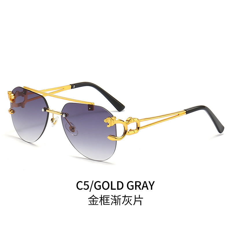 Dame Designer-solbrille med unikt dyreaksent Luvikno