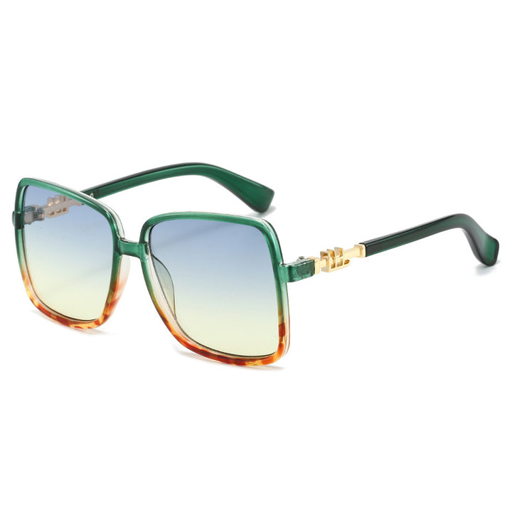 Damer modische solbrille med unik fargegradiant Luvikno