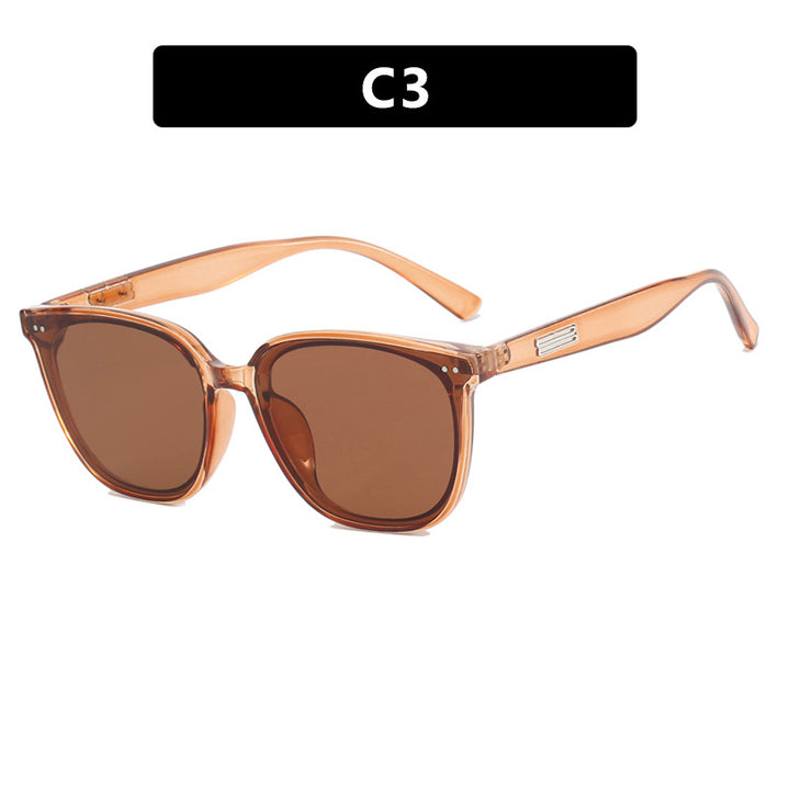 Dame oversized solbrille i elegant skilpaddemønster Luvikno