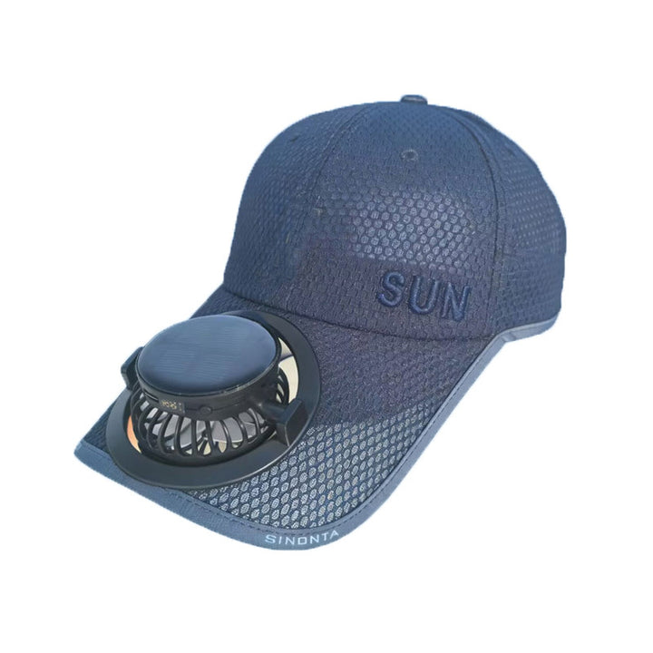 Ventilert baseball caps med avtakbar oppladbar vifte Luvikno
