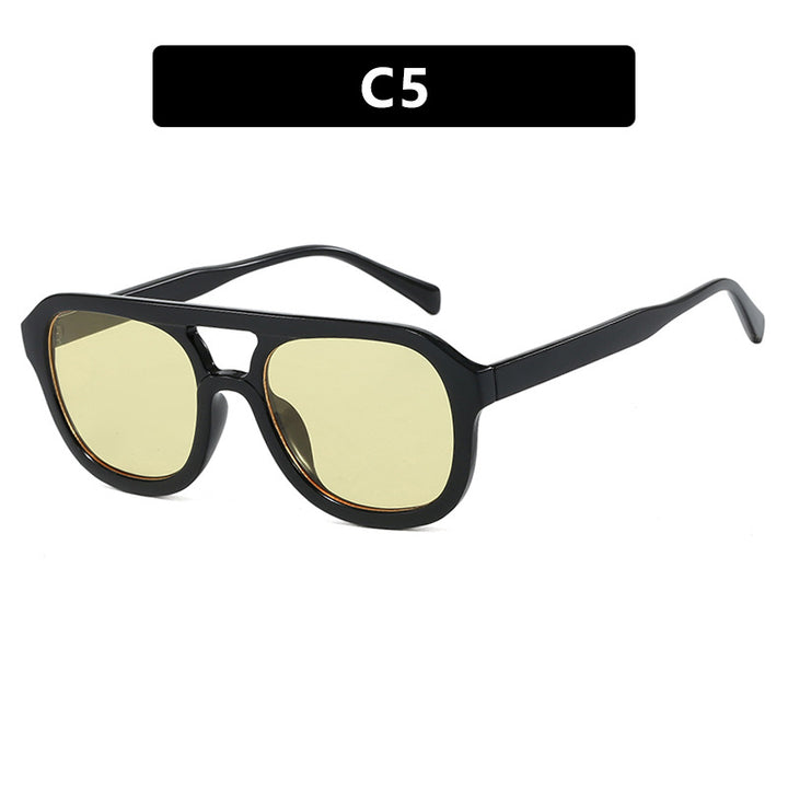 Dame modisch sport solbrille med bred, fleksibel ramme Luvikno