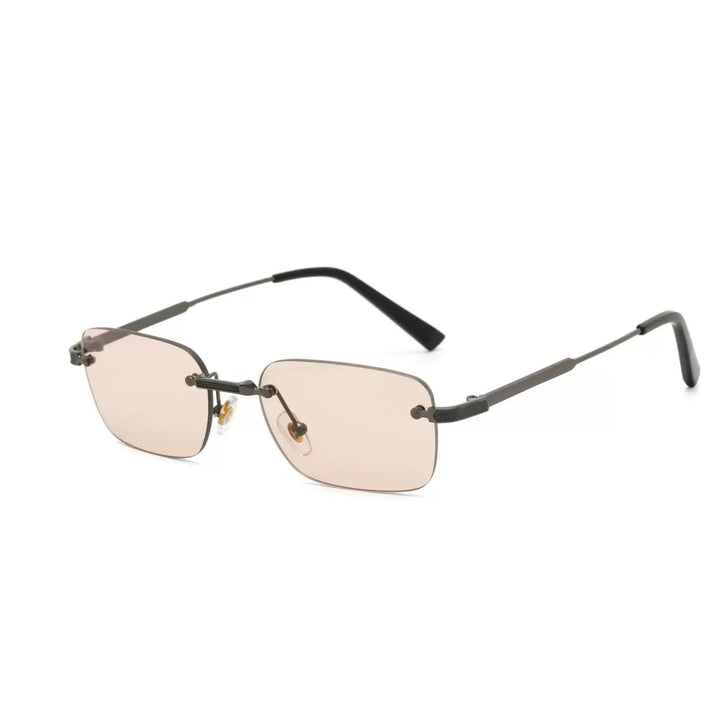 Dame moteriktig brille med elegant metallramme Luvikno