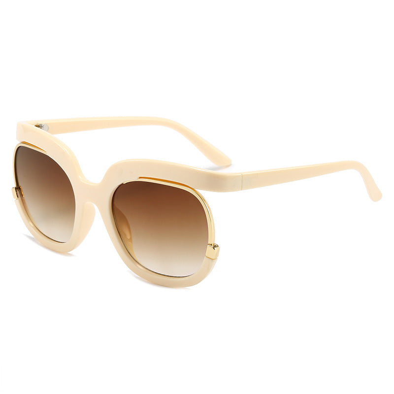 Dame Overdimensjonert Solbrille med elegant Skildpadde-design Luvikno