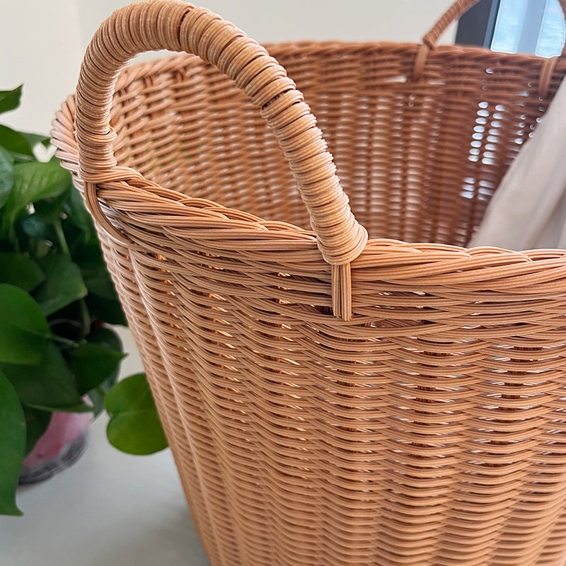 Dame Praktisk oppbevaringskurv laget av flettet materiale Luvikno