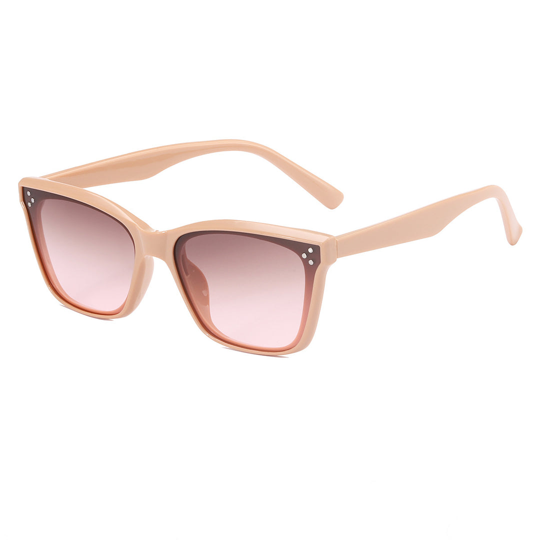 Dame retro-inspirert solbrille i iøynefallende mønster Luvikno