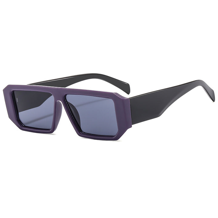 Dame moteriktig solbrille i iøynefallende geometrisk design Luvikno
