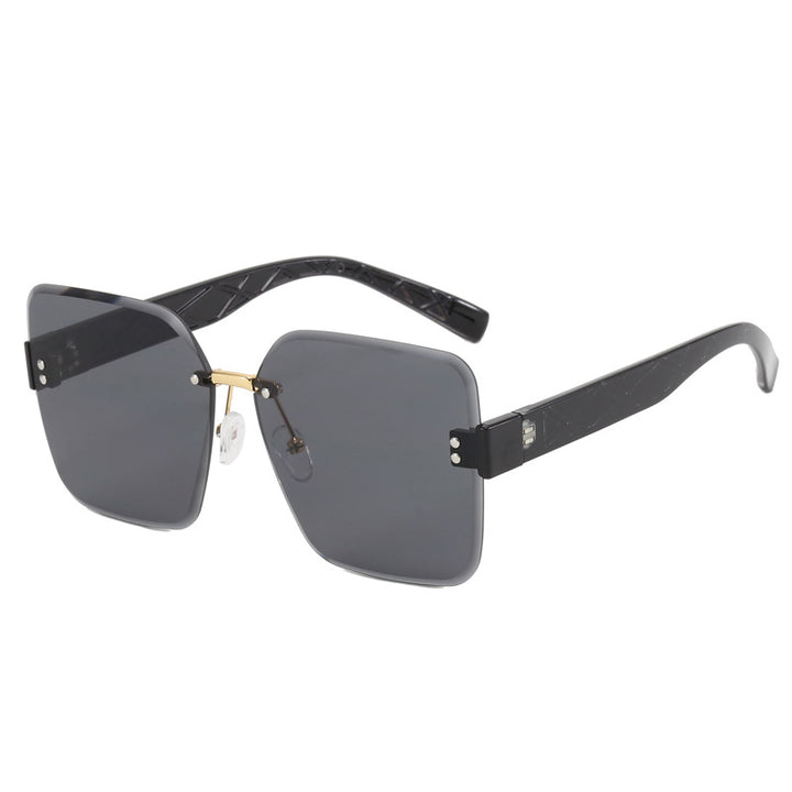 Damer oversized kvadratisk solbrille med moderne dekor Luvikno
