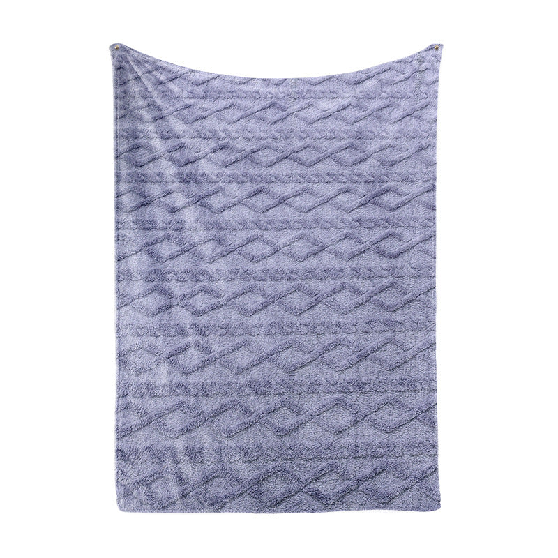 Damer Koselig Mikrofiber Hurtigskiftepledd i moderne rutemønster Luvikno