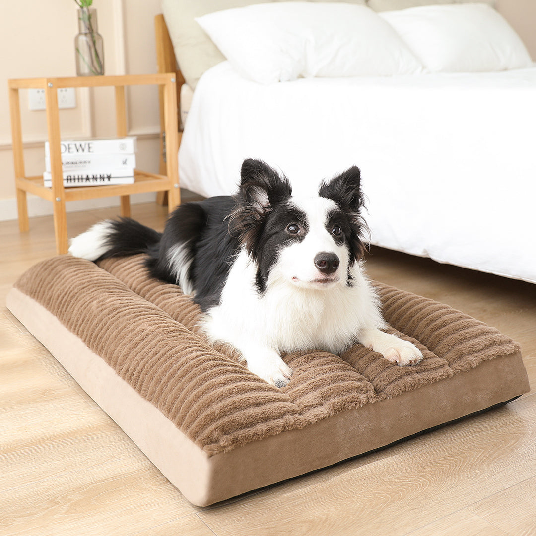 Unisex ortopedisk premium hundepute med kosetopp Luvikno