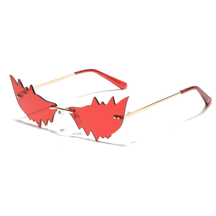 Dame Trendy kattedans solbriller med beskyttende UV-filter og original ramme Luvikno