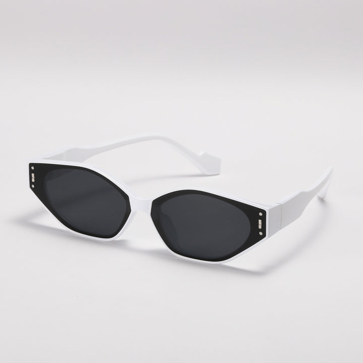 Dame geometrisk solbrille i futuristisk design Luvikno