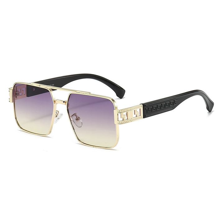 Dame kvadratisk solbrille med ergonomisk ramme og UV-beskyttelse Luvikno