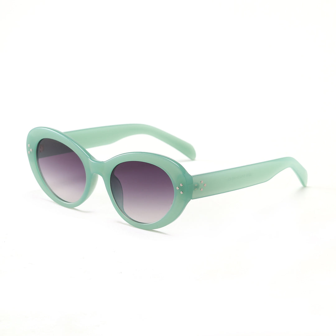 Dame moteriktig oversized solbrille med elegant ramme Luvikno