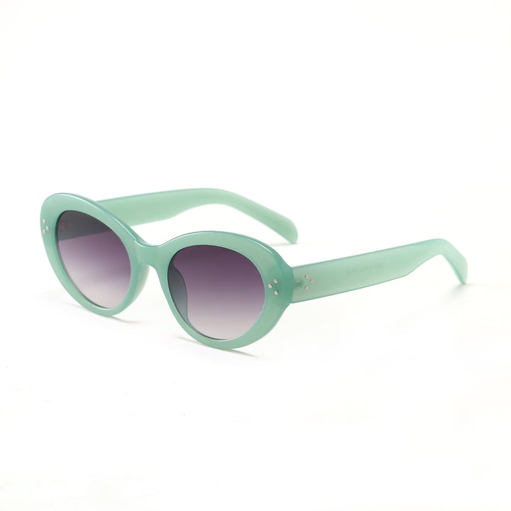 Dame moteriktig oversized solbrille med elegant ramme Luvikno