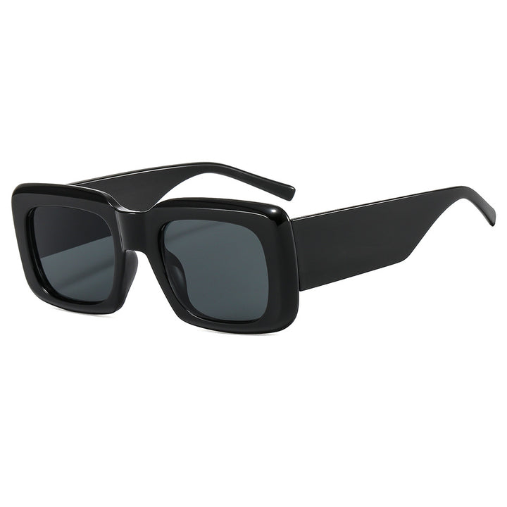 Dame oversized solbriller med kvadratisk ramme og transparent design Luvikno