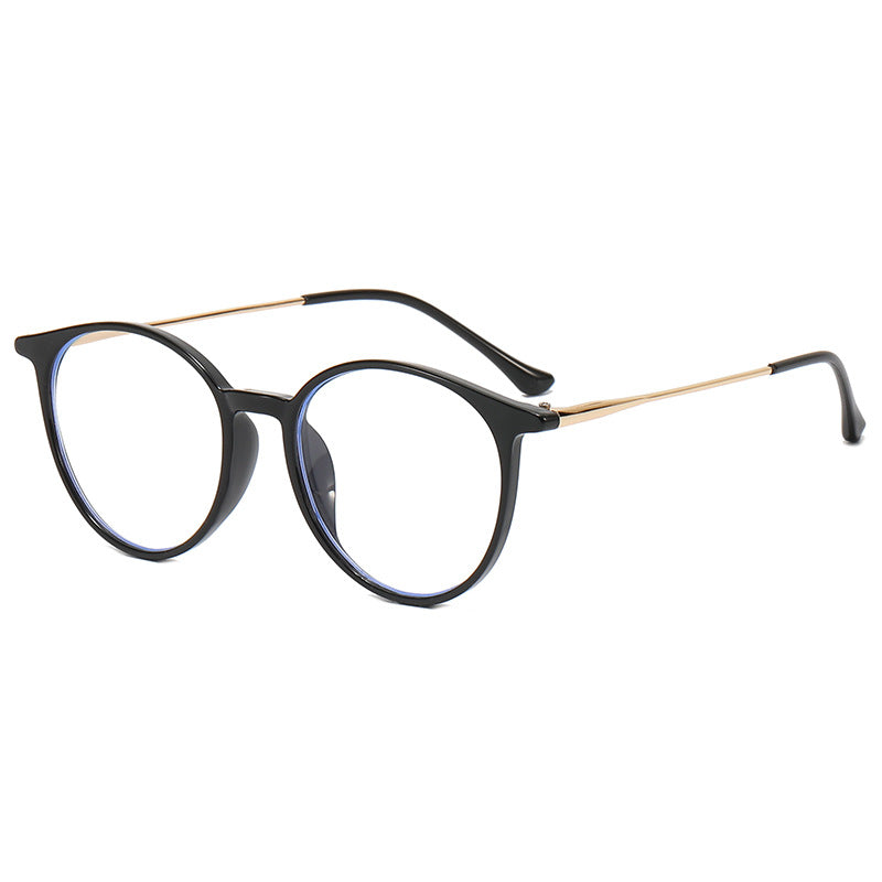 Dame modische runde briller med filigran design Luvikno