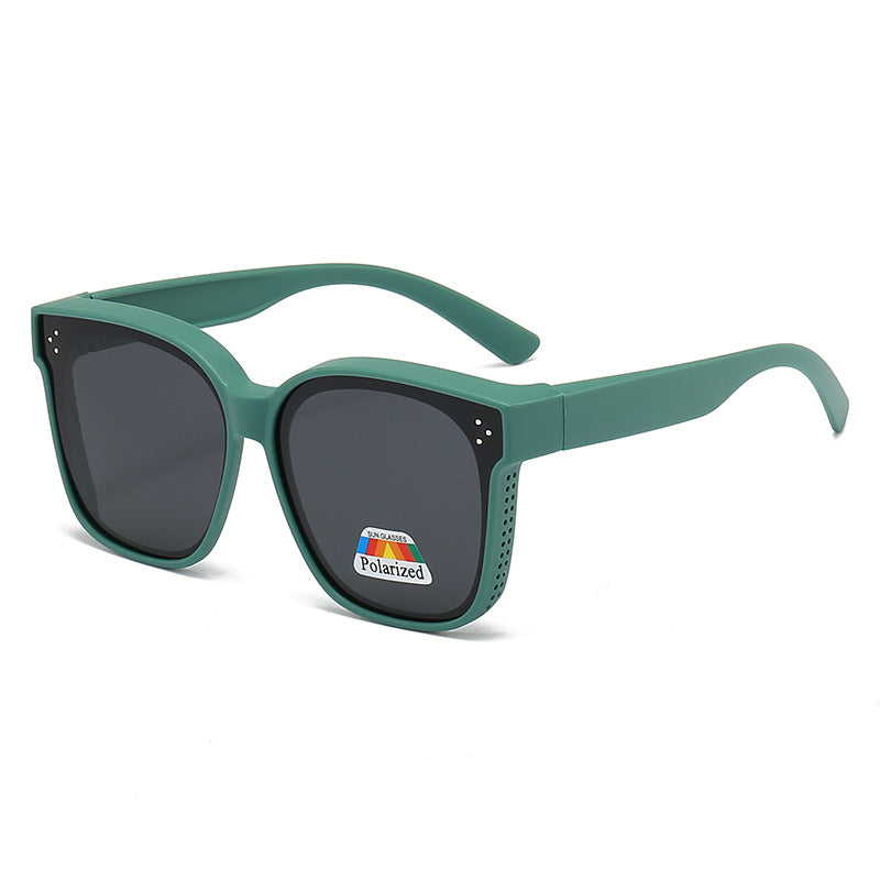 Dame motorisk kvadratisk solbrille med innovativt ventilasjonssystem Luvikno