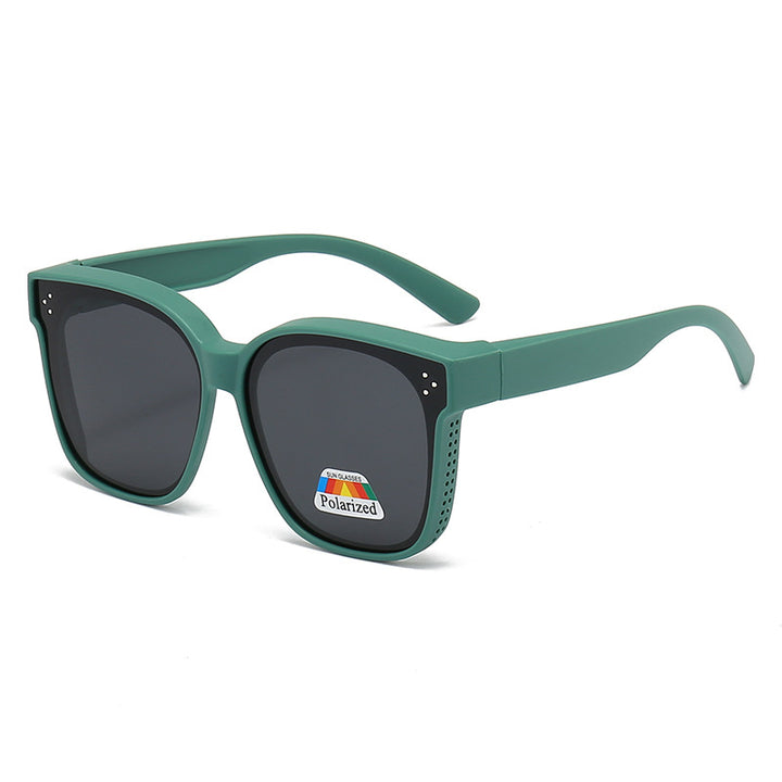 Dame motorisk kvadratisk solbrille med innovativt ventilasjonssystem Luvikno