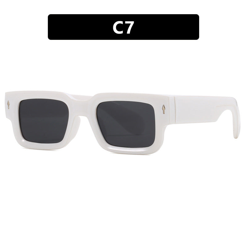 Dame kvadratisk solbrille med elegant design og UV-beskyttelse Luvikno