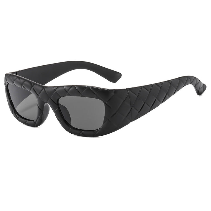 Dame ekstravagant solbrille med strukturert ramme Luvikno