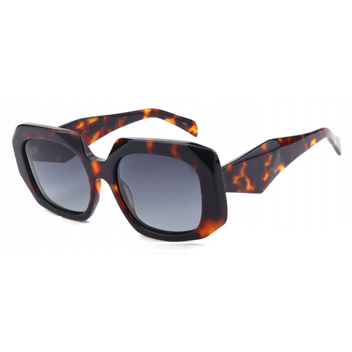 Dame oversized solbrille med innovativ ramme og moderne geometri Luvikno