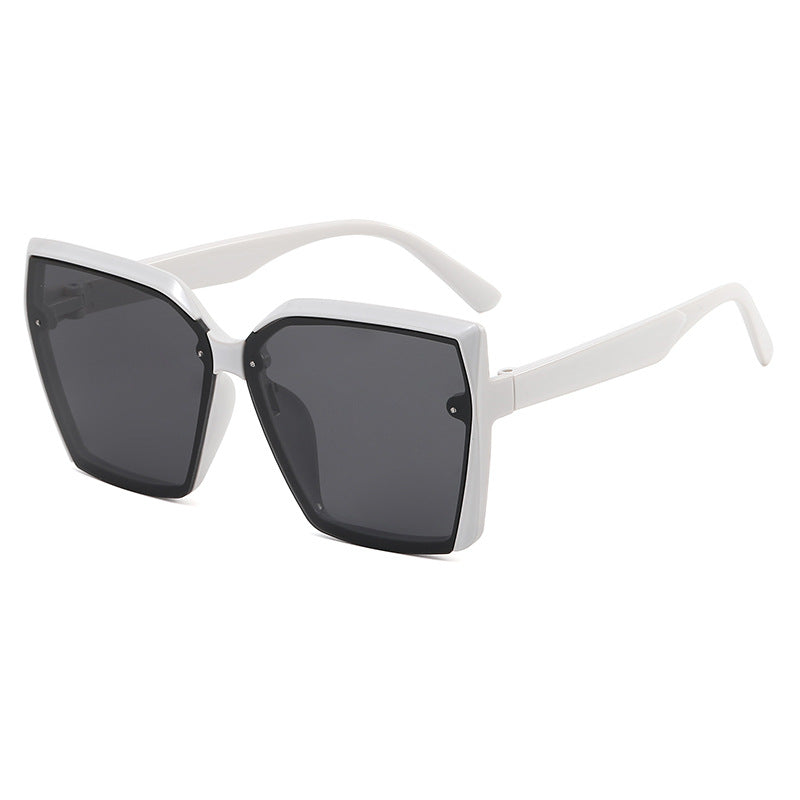 Damer Oversized Solbrille med moderne skilpaddedesign Luvikno