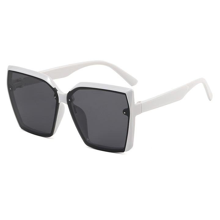Damer Oversized Solbrille med moderne skilpaddedesign Luvikno