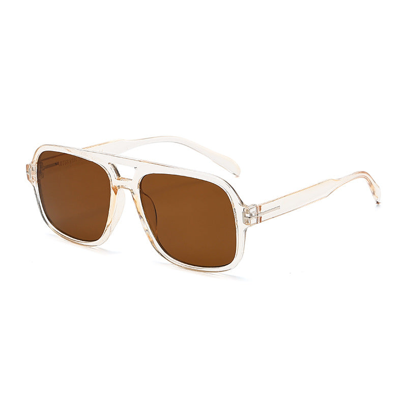 Dame Modischer quadratischer Solbrille med robust ramme Luvikno